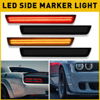 LED Side Marker Lights Smoked Lens for Dodge Challenger (2015–2022)