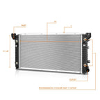 Aluminum Core Radiator DPI-13569 for Cadillac Escalade/Silverado/Tahoe/Sierra/Yukon (2015–2020)