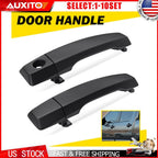 Set of 2 Outer Door Handles for Nissan Titan/Armada (2004–2015) Black