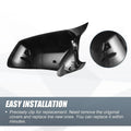 Rearview Mirror Cover Cap Gloss Black for BMW F10 F11 F18 528i 530i 535i 550i