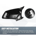 Rearview Mirror Cover Cap Gloss Black for BMW F10 F11 F18 528i 530i 535i 550i