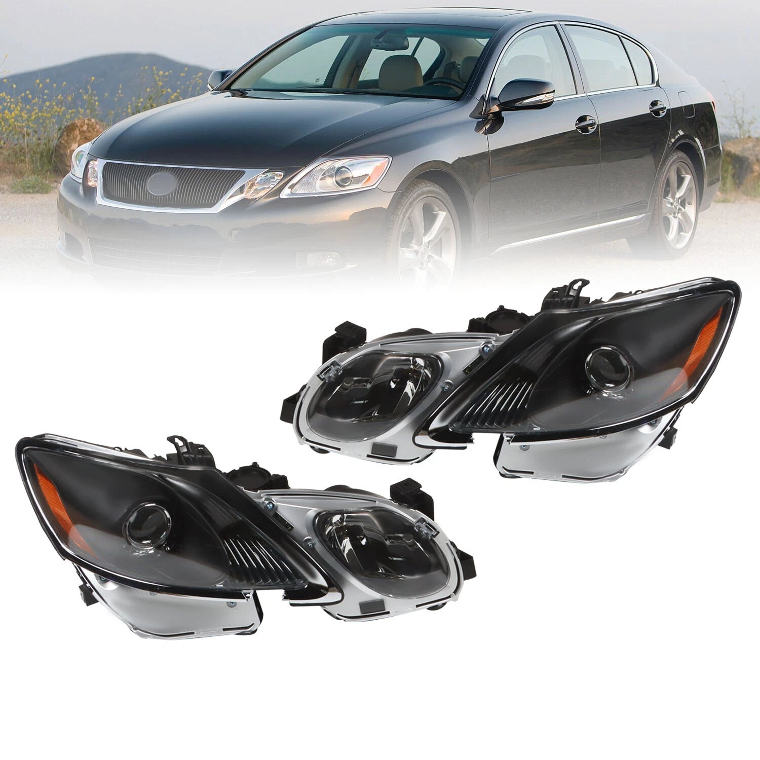 Projector Headlights for Lexus GS300 GS350 GS450h GS460 (2006–2011)