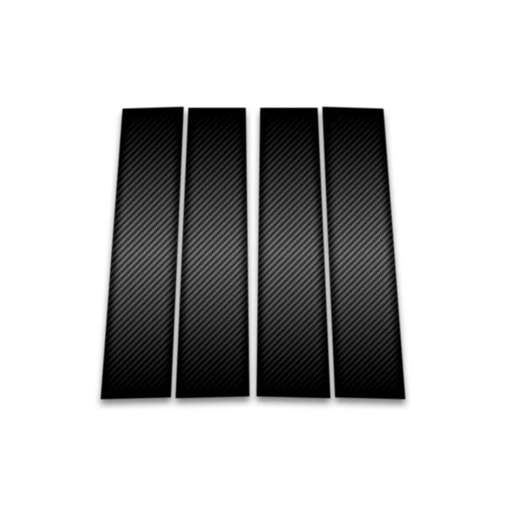 4pc Carbon Fiber Pillar Post Covers for 20-23 Chevy Silverado 2500 Crew/Dbl Cab