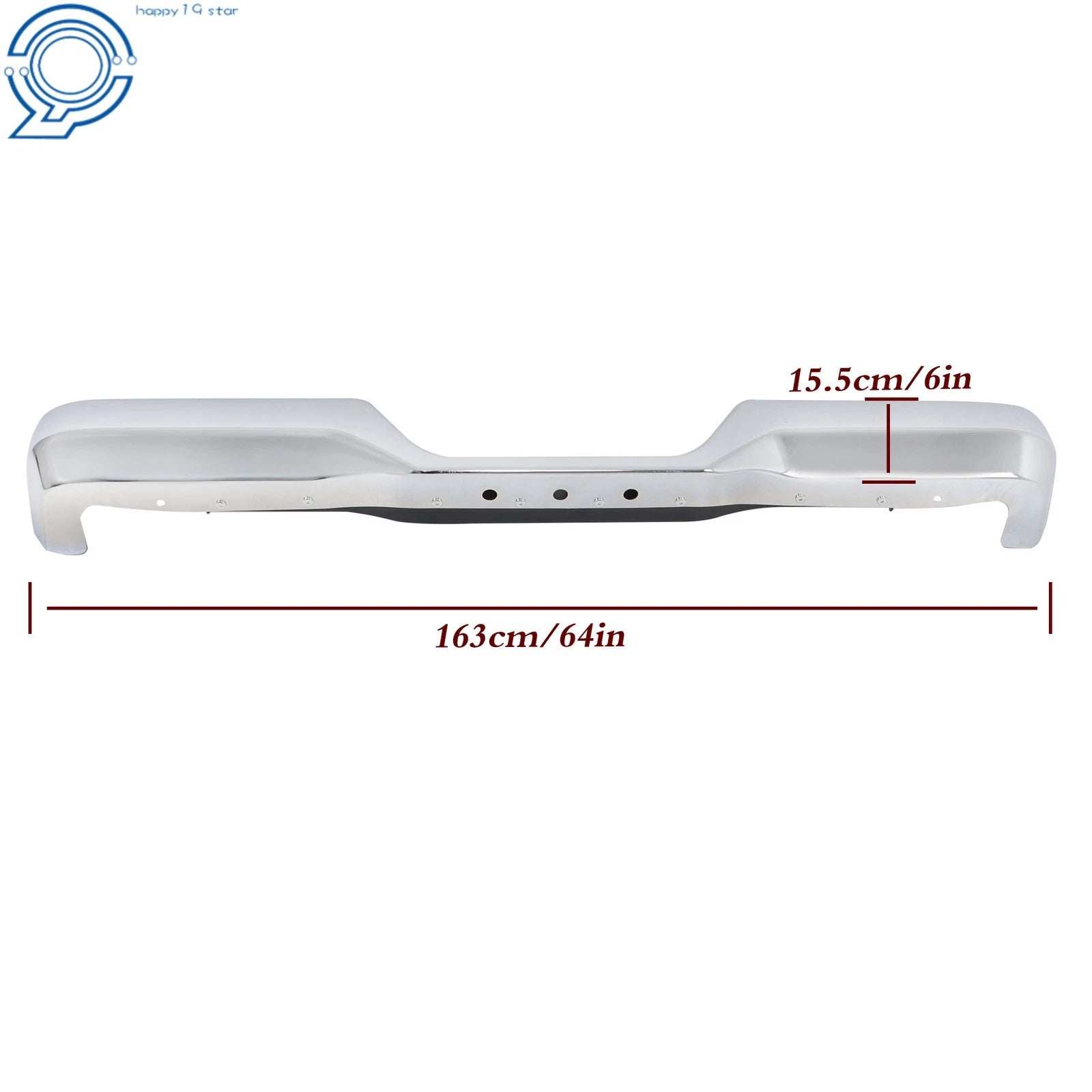 Chrome Rear Step Bumper Assembly for Toyota Pickup Truck (1989-1995)