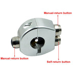 7/8" Silver Motorcycle Handlebar Switch Momentary Button (Fits Various Models)