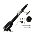 30" Black Tilt Manual Steering Column for GM (W/Key & 9 Bolt Adapter)