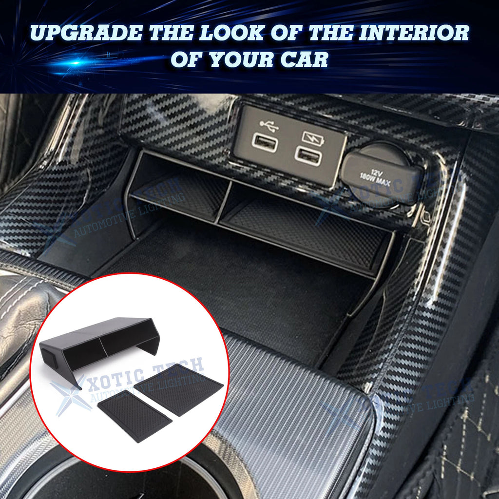 Black Inner Center Console Organizer Storage Box for Honda Civic (2022-2026)