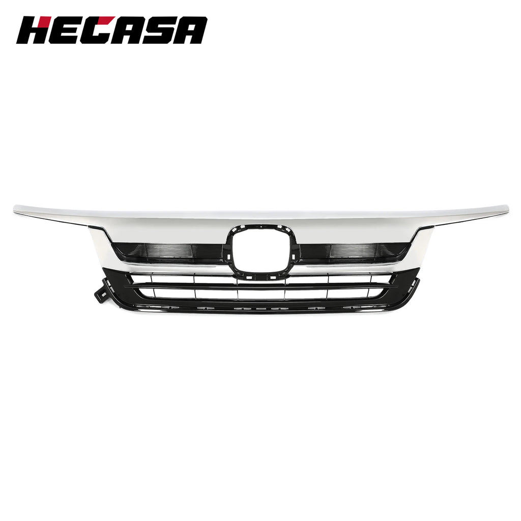 Front Bumper Grille for Honda Pilot (2019–2022) with Chrome Trim