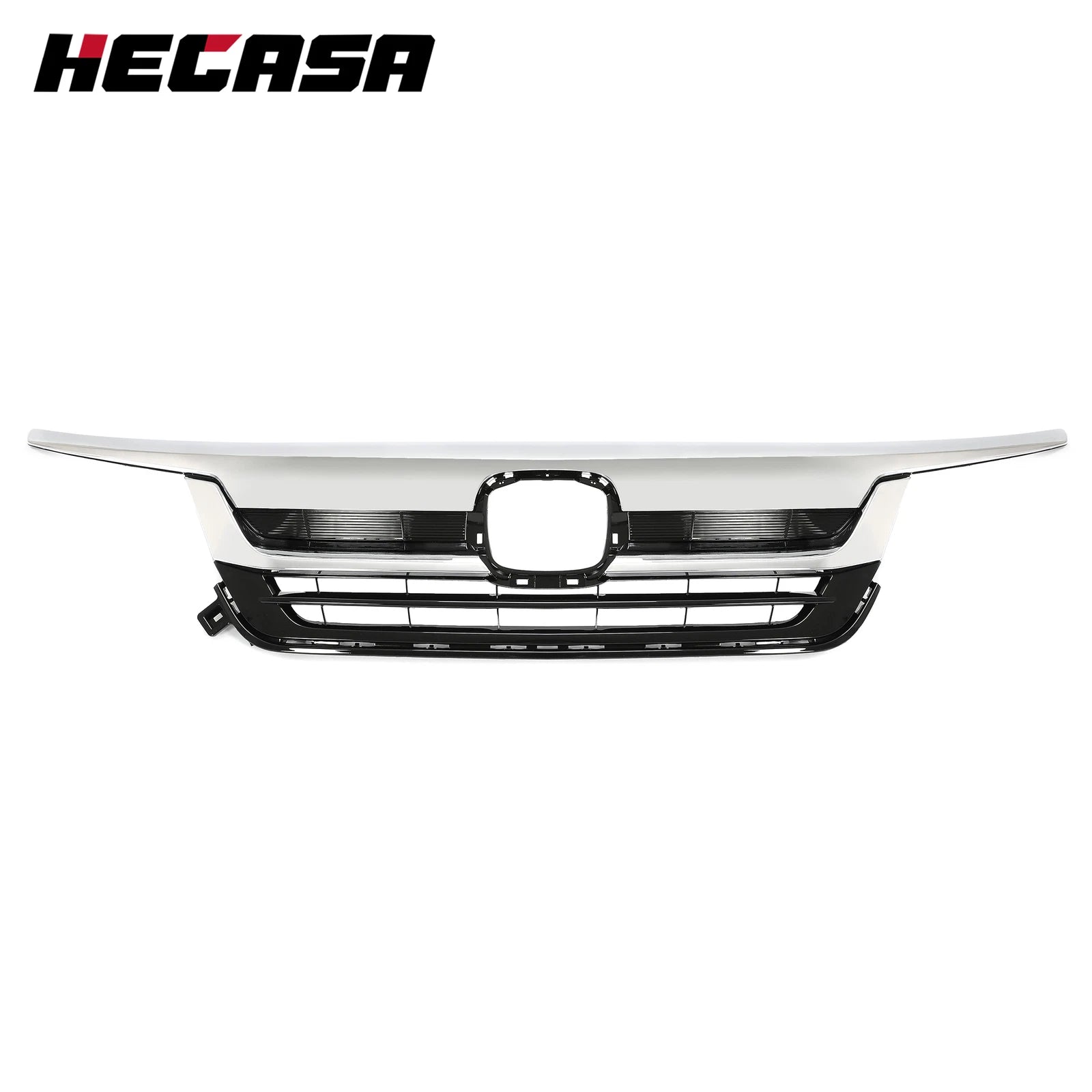 Front Bumper Grille for Honda Pilot (2019–2022) with Chrome Trim
