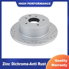 Slotted Rotors and Ceramic Pads Kit for Nissan Altima (2014-2019)