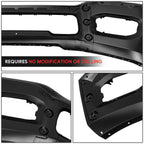OE Style Front Bumper for Ram 2500 3500 (2019–2024) W/Foglight Holes, Black Steel