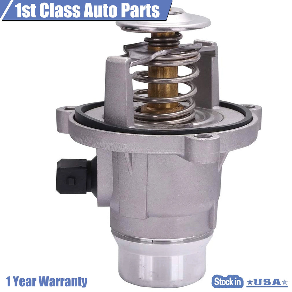 Aluminum Thermostat with Housing for BMW X5 X6 E53 E60 E63 E64 E65 E66 (2002–2013)