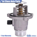 Aluminum Thermostat with Housing for BMW X5 X6 E53 E60 E63 E64 E65 E66 (2002–2013)