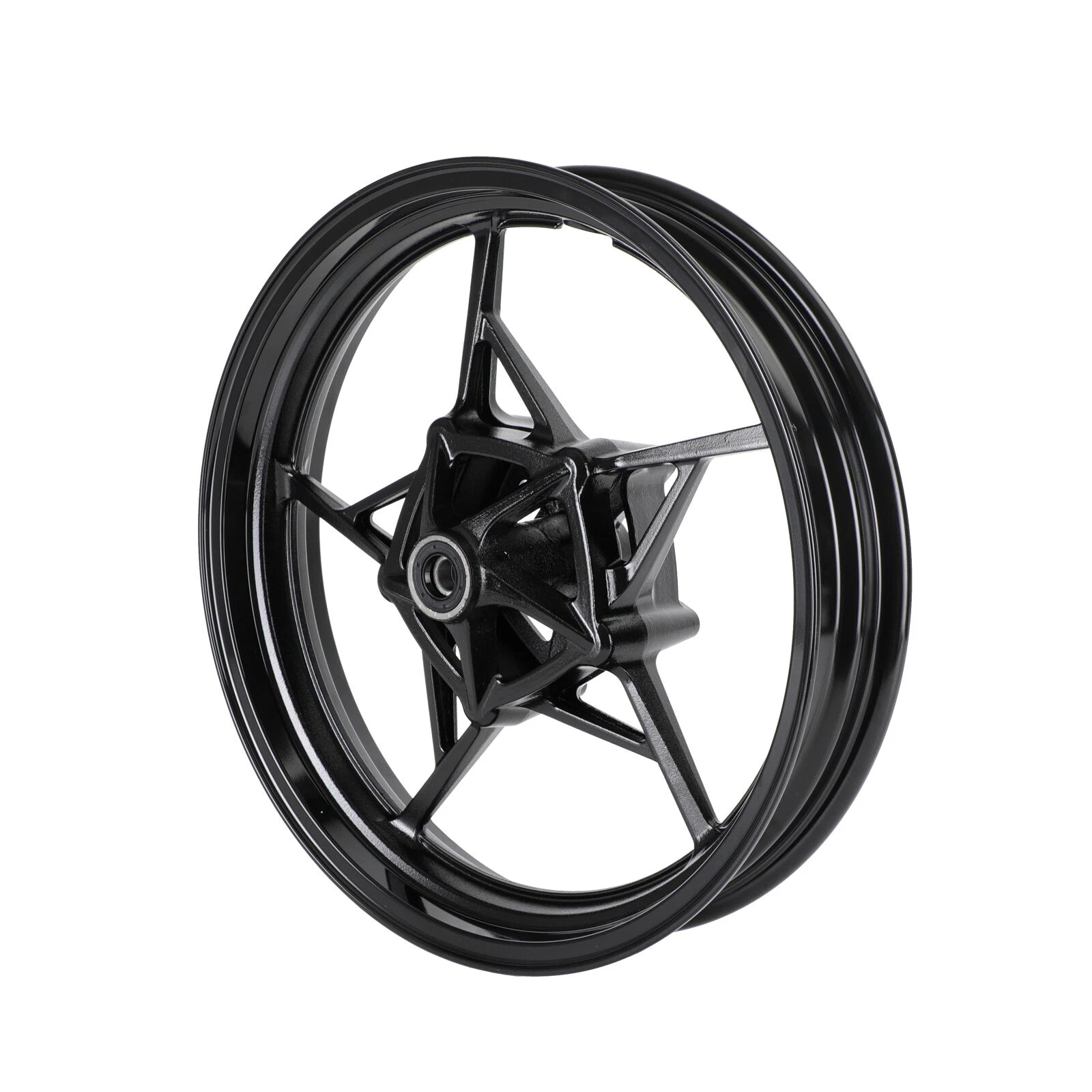 Glossy Black Front Wheel Rim for Kawasaki Z400 Ninja 400 (2018–2023) #2