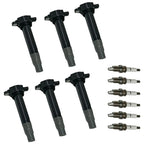 Set of 6 Ignition Coils & Iridium Spark Plugs for Dodge Chrysler 3.5L 4.0L