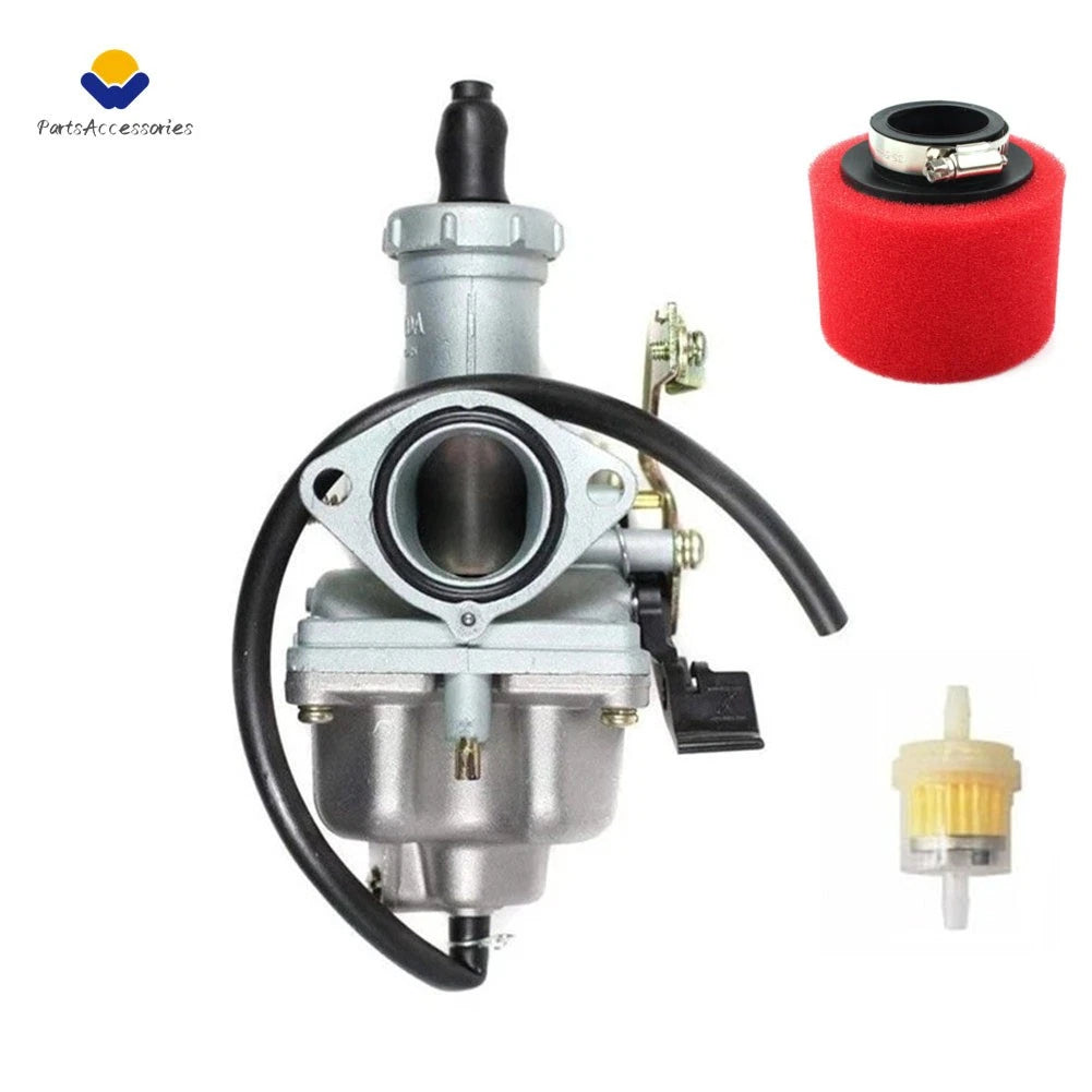 Carburetor + Air Filter for Honda ATC185/ATC185S/ATC200/ATC200M/ATC200S/ATC200X (1978–1985)
