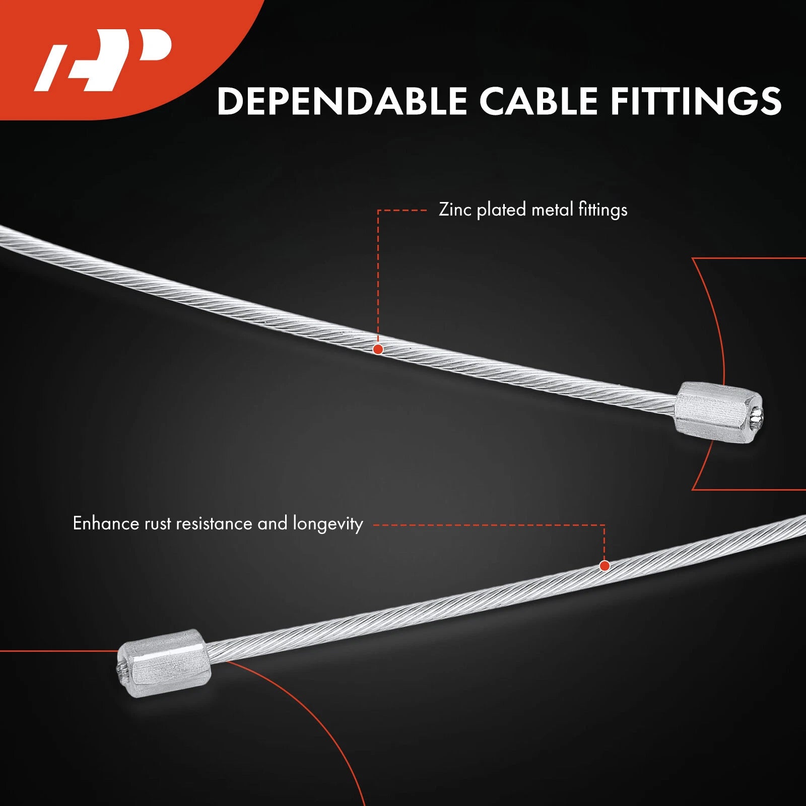 Parking Brake Cable for Ford Ranger Standard Cab Pickup (1993-2011)