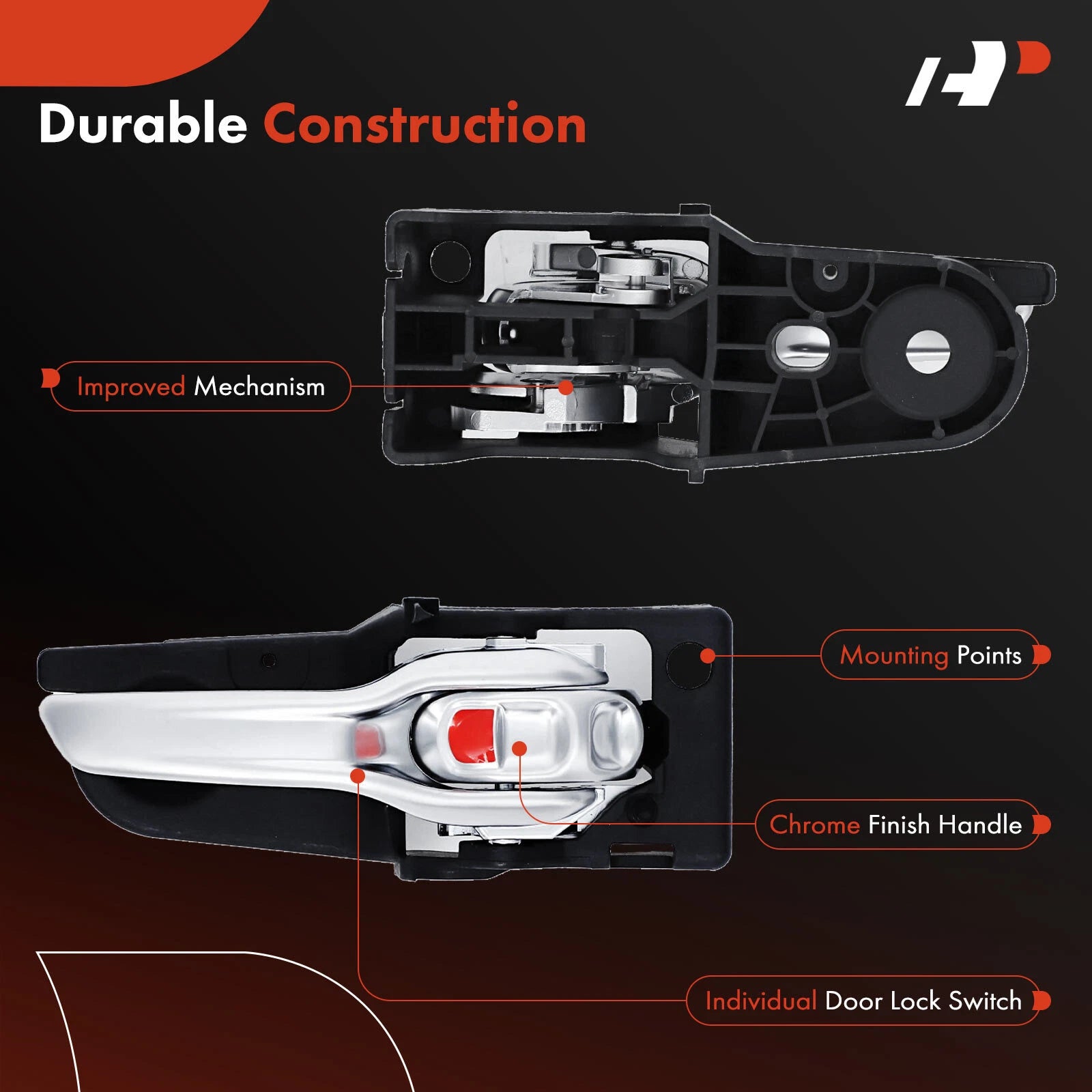 Right Interior Door Handle for Jeep Cherokee KL (2014-2018)