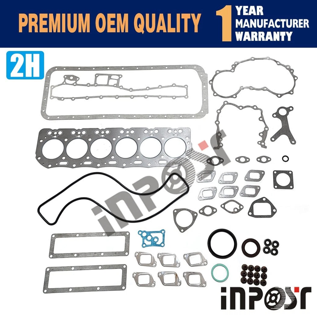 2H Full Gasket Set Kit for Toyota 2H Engine (1975–1985)