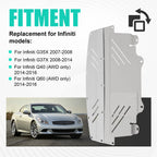 Aluminum Engine Splash Shield Cover Guard for Infiniti G37X G35X (2008–2016)