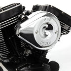 S&S Cycle Stealth Air Cleaner Kit w/ Chrome Teardrop Cover for M8 Models (2017–Present)