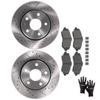 Front Brake Rotors + Brake Pads for Jeep Wrangler JK (2007–2018)