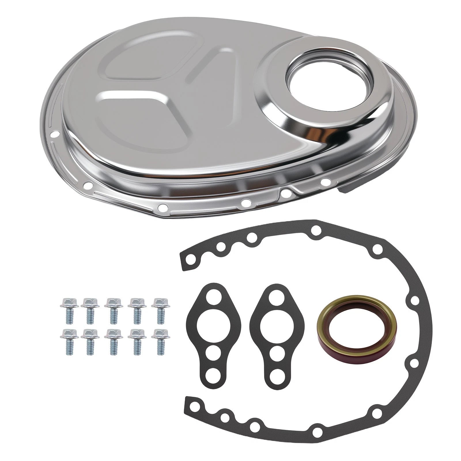 SBC Timing Chain Cover for Chevrolet V8 283 327 350 383 400 (1967–1970)