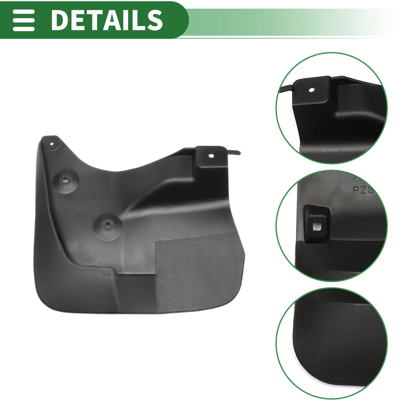 Mud Flaps Splash Guards Set of 4 for Lexus LX570 (2013–2015)
