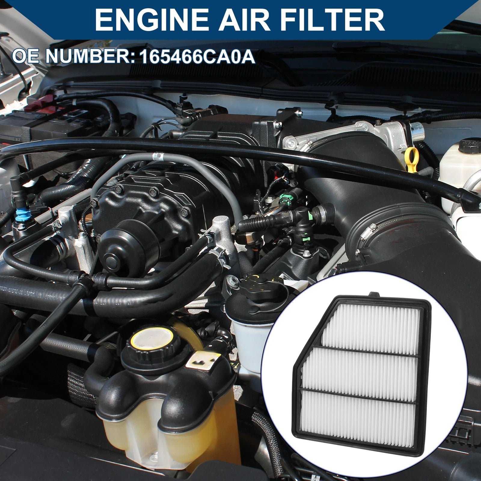 Car Engine Air Filter No. 16546-6CA0A for Nissan Altima 2.5L (2019–2024)
