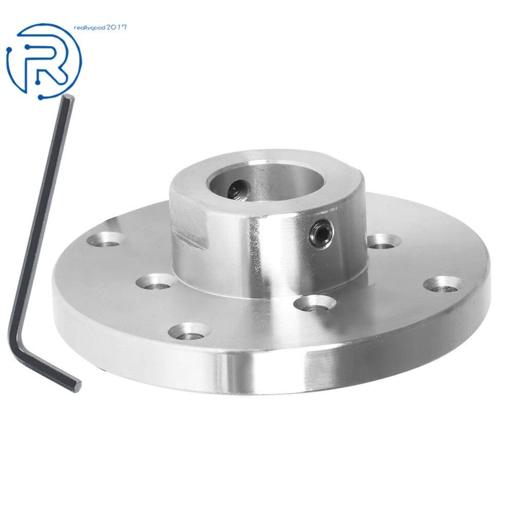 4-Inch Steel Face Plate for Wood Lathe (1" 8tpi Threaded)
