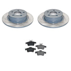 DuraGo Rear Rotors & Low-Met Disc Brake Pads Kit for Ford Transit Connect (2010–2023)