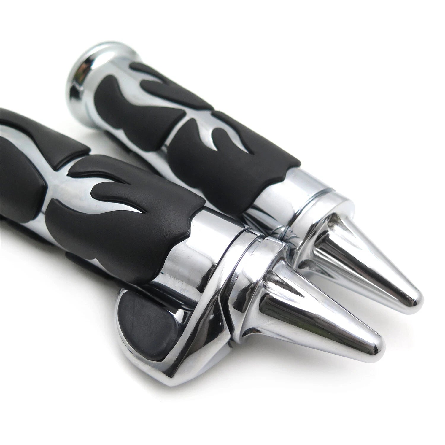 Flame Spike Handle Bar Grip 22mm for Honda Suzuki Kawasaki Yamaha