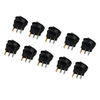 10pcs Dot LED Rocker Toggle Switch for Car Boat (12V)