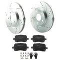 Front Drilled Brake Rotors and Pads Set for Chevrolet Malibu (2009–2012)