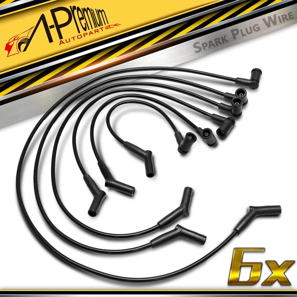 6x Spark Plug Wire Sets for Mazda B3000 (2001–2002) Ford Ranger (2001–2003)