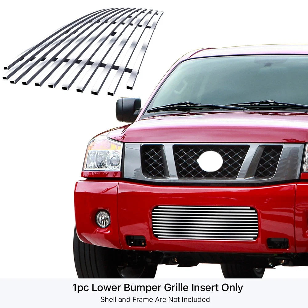 Stainless Chrome Billet Grille Insert for Nissan Titan (2008-2015)