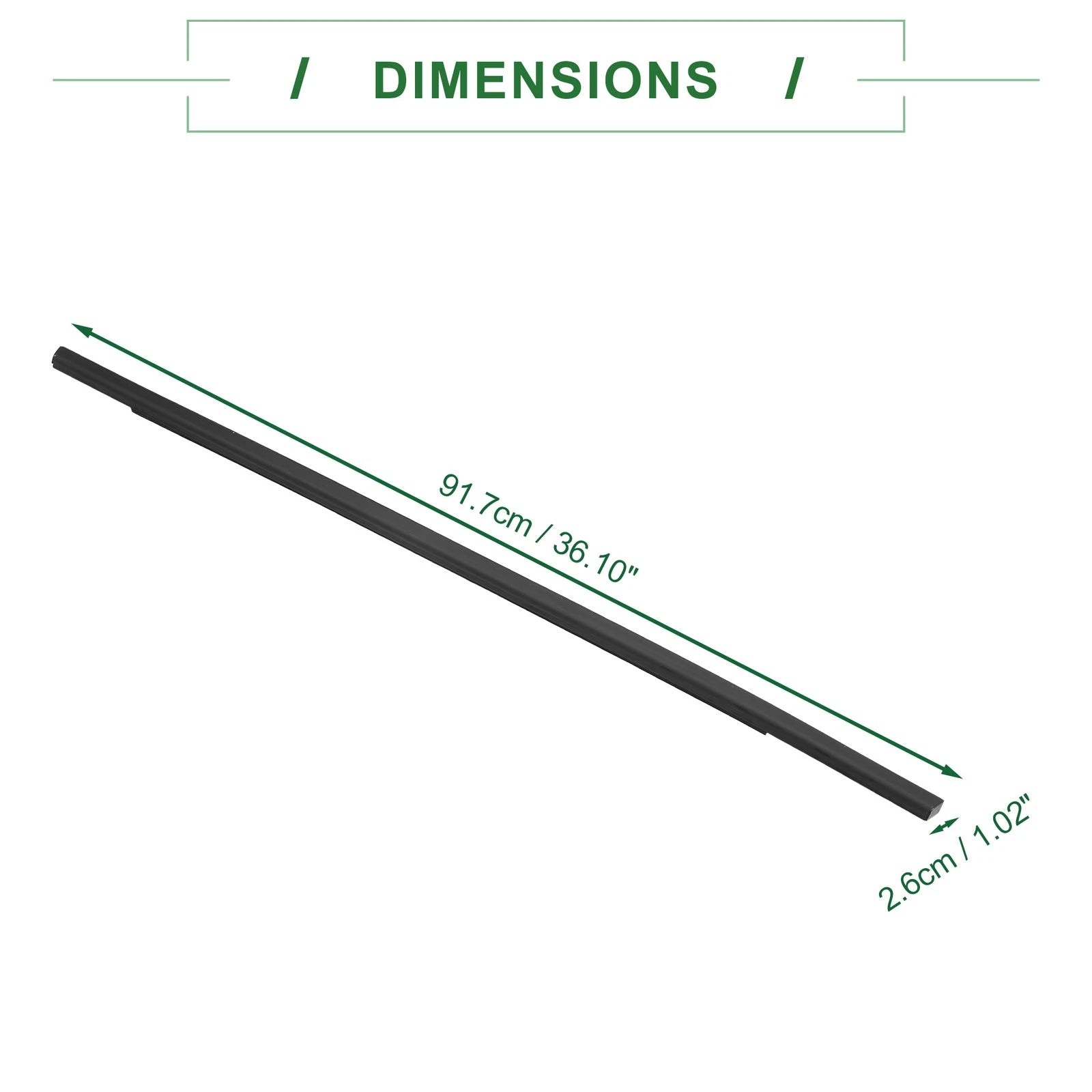 1pc Rear Right Window Seal No. 72910TEAT01 for Honda Civic (2017–2020)