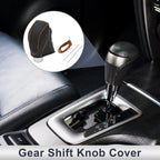 Gear Shift Knob Cover for Subaru Impreza (2017–2023) Black Brown Faux Leather