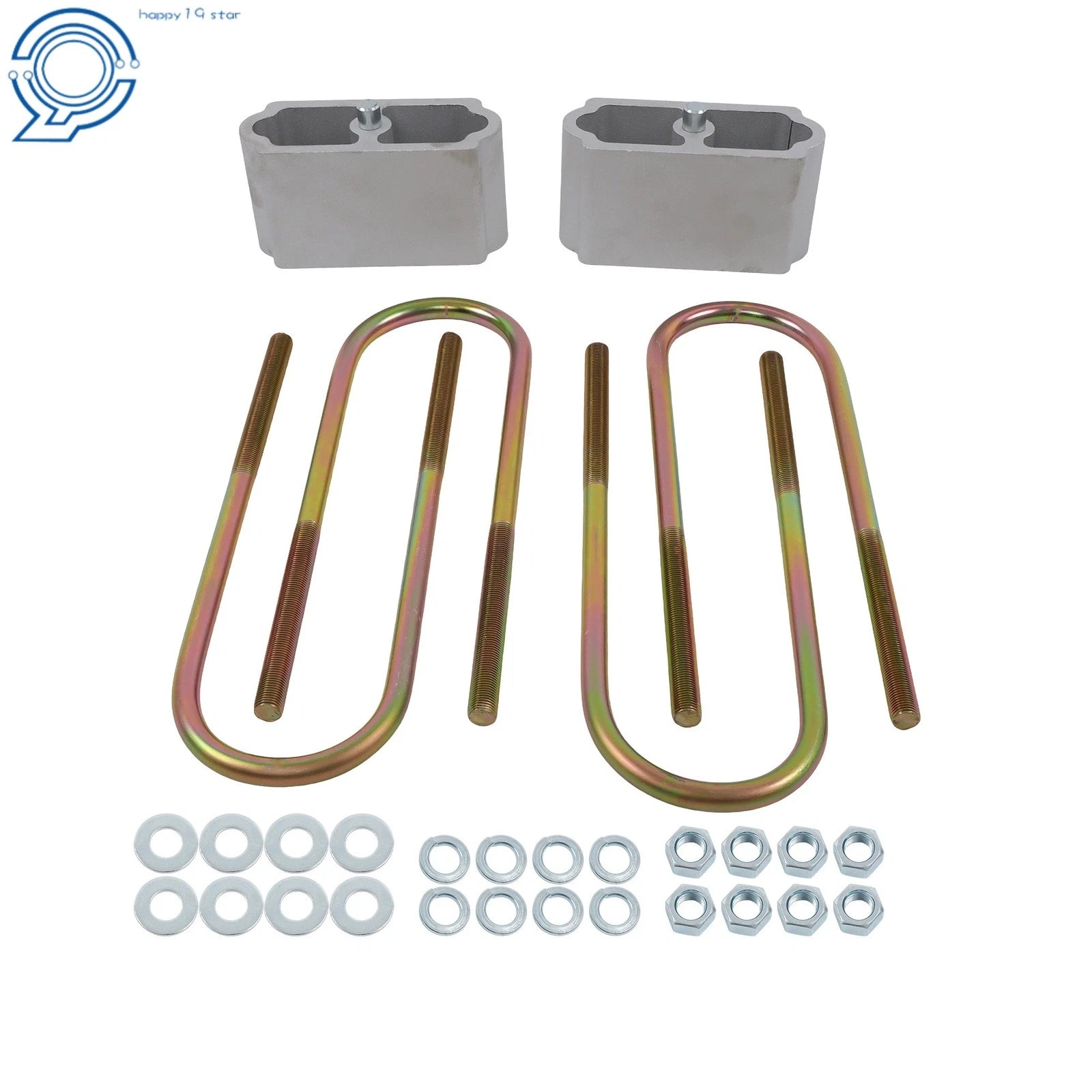 3" Drop Lowering Blocks U Bolts Kit for Chevy Belair Nomad 150 210 (1955–1957)