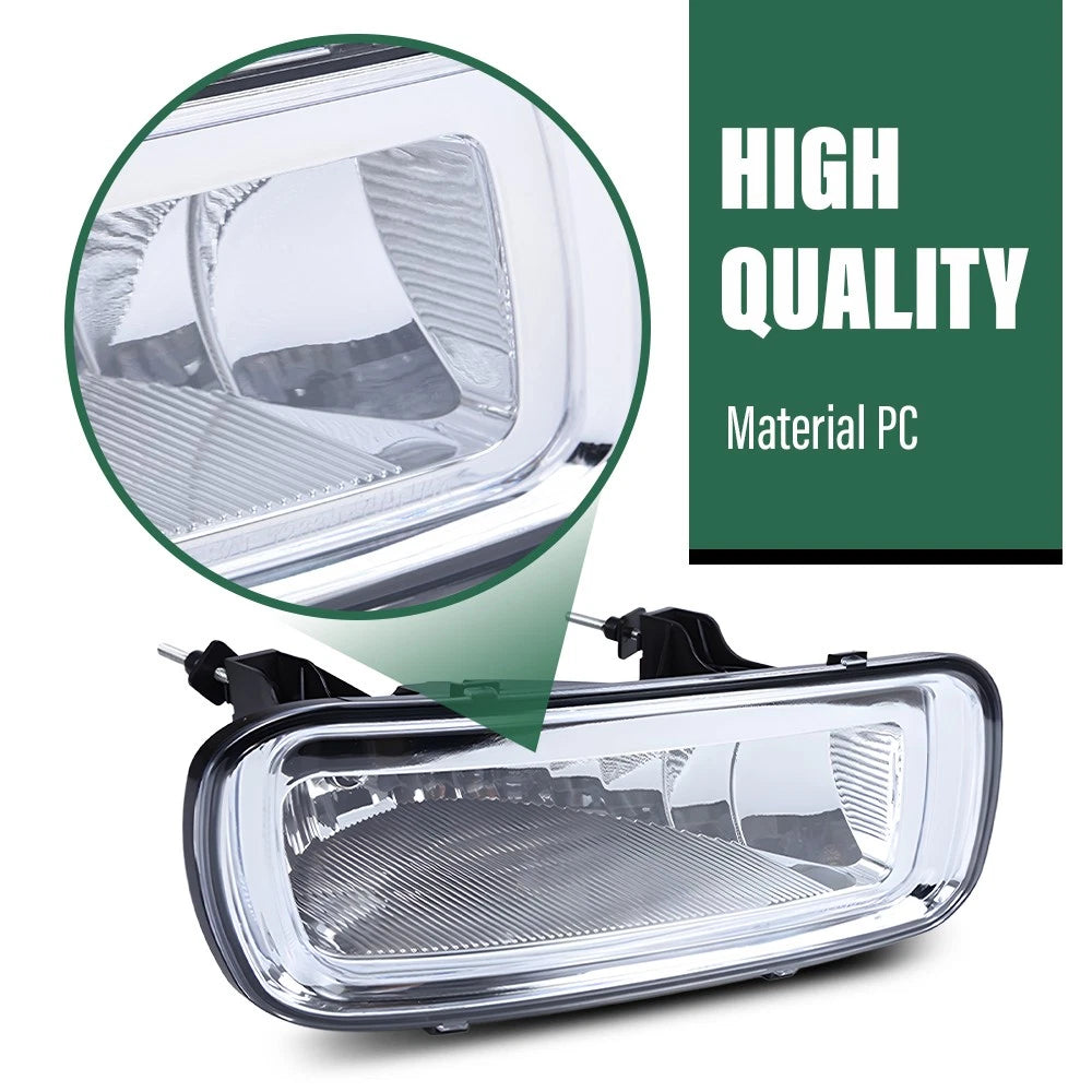 Set of 2 Clear Lens Fog Lights with Bulbs for Ford F-150 (2004–2006)