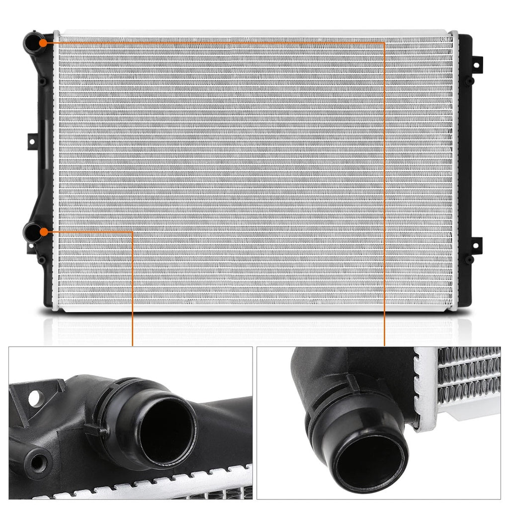 Aluminum OE Style Radiator for VW Jetta/GTI/Beetle/Passat (2008–2016) DPI-13212