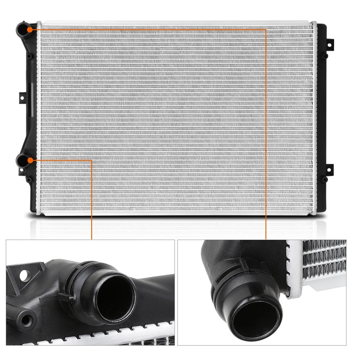 Aluminum OE Style Radiator for VW Jetta/GTI/Beetle/Passat (2008–2016) DPI-13212