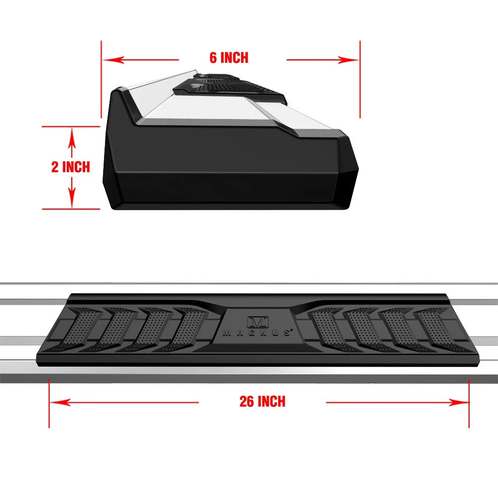 Chrome Nerf Bar Steps for Ford F150 (2015-2026) & F250 (2017-2026)