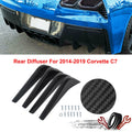 Set of 4 Rear Lower Air Diffuser Fins for Chevrolet Corvette C7 (2014–2019)