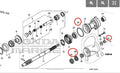 Lower Gearcase Seal Kit for Honda BF135A BF140A BF150A 91252-ZY3-003 91351-ZY3-003