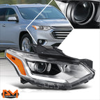 Right Side HID Projector Headlight Chrome for Chevy Traverse (2018–2021)