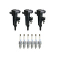 Set of 3 Ignition Coils & 6 NGK Platinum Spark Plugs for Ram 1500 (2002–2008)