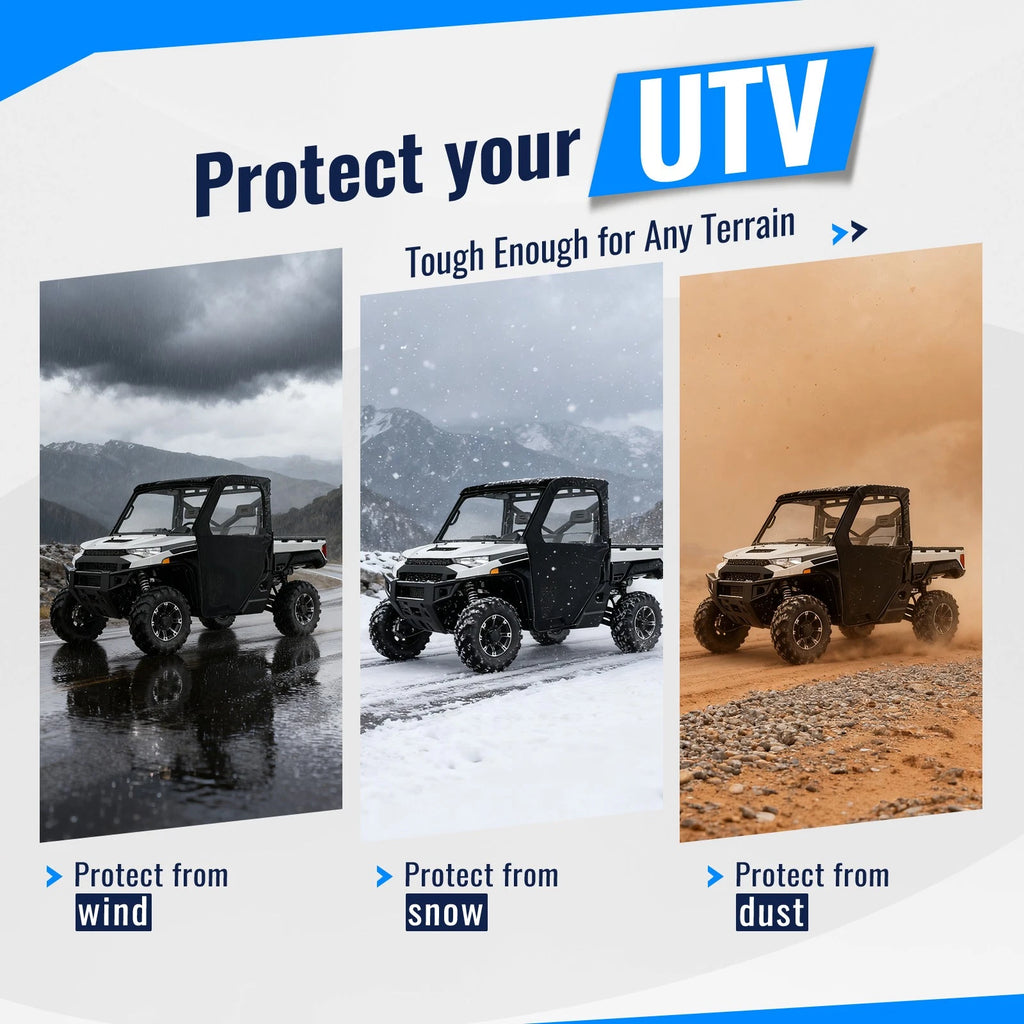 Soft Doors for Polaris Ranger 1000 / XP 1000 (2017–2024)