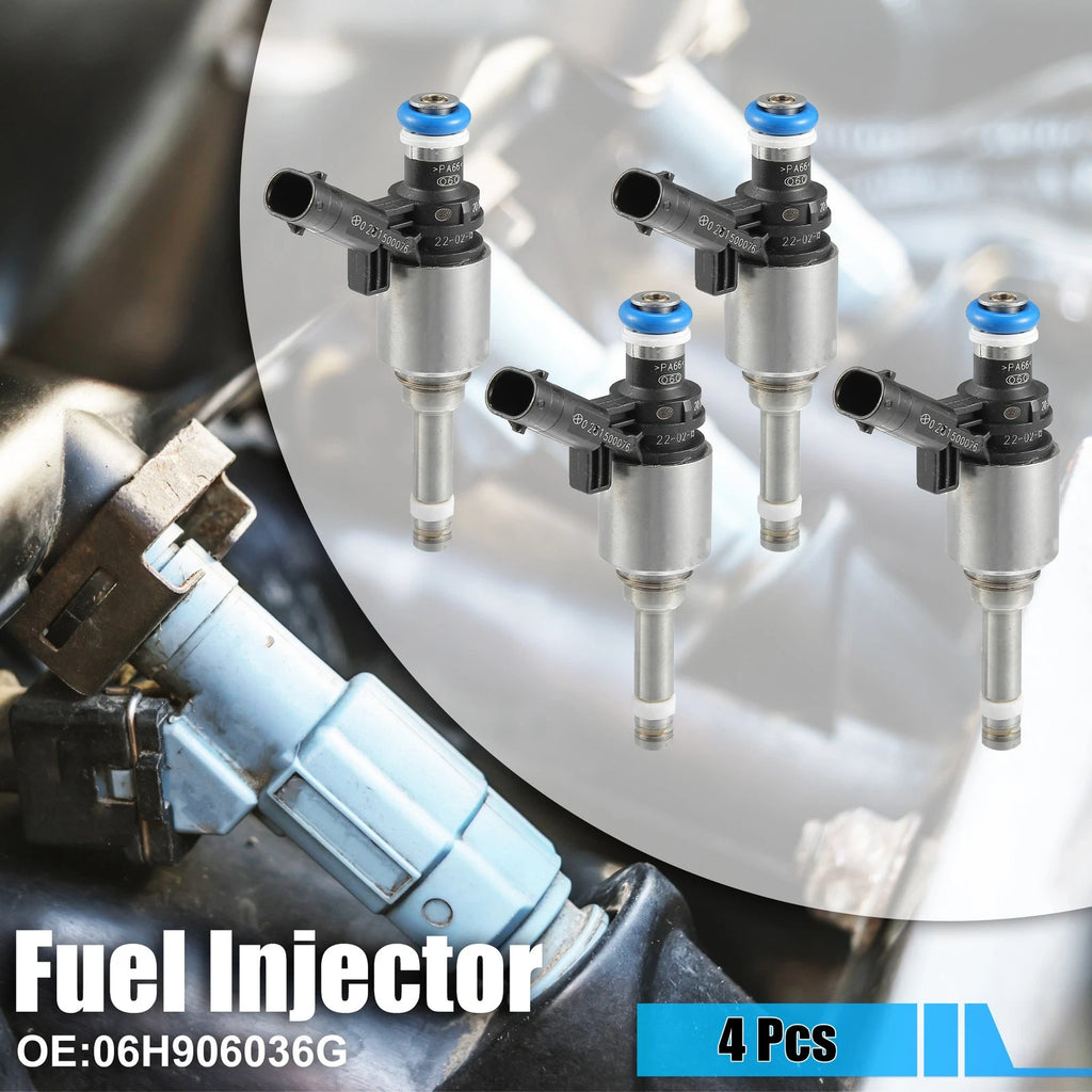 Set of 4 Fuel Injectors 06H906036G for Audi A3 A4 A5 A6 A8 Q3 Q5 TT (2006–2019)
