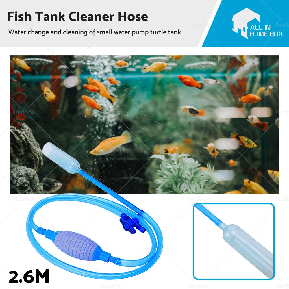 Aquarium Gravel Cleaner Syphon Vacuum Water Changer Siphon Hose